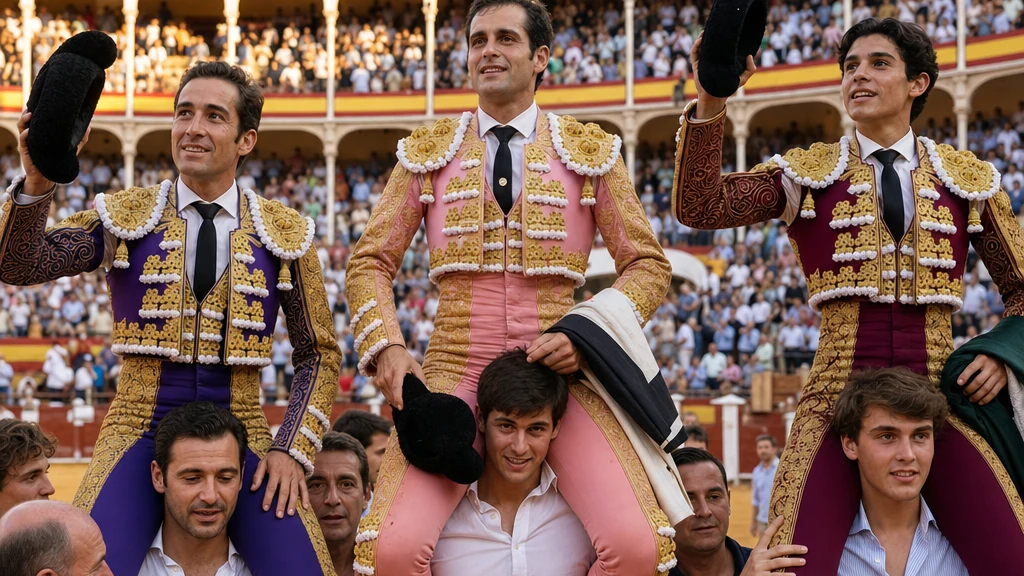 Cieza cierra una tarde taurina con Luque, David de Miranda y Marco Pérez a hombros