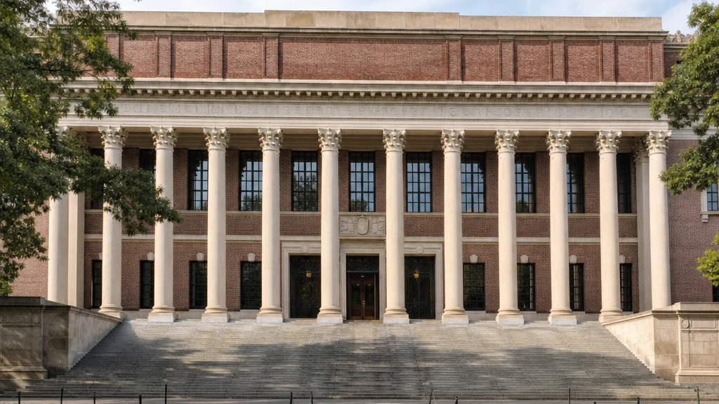 Fachada de la biblioteca Widener de la Universidad de Harvard, uno de los posibles centros