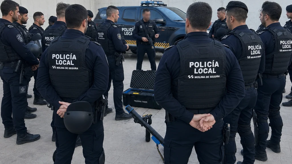 Agentes del Grupo Especial de Intervención Rápida de la Policía Local de Molina de Segura 