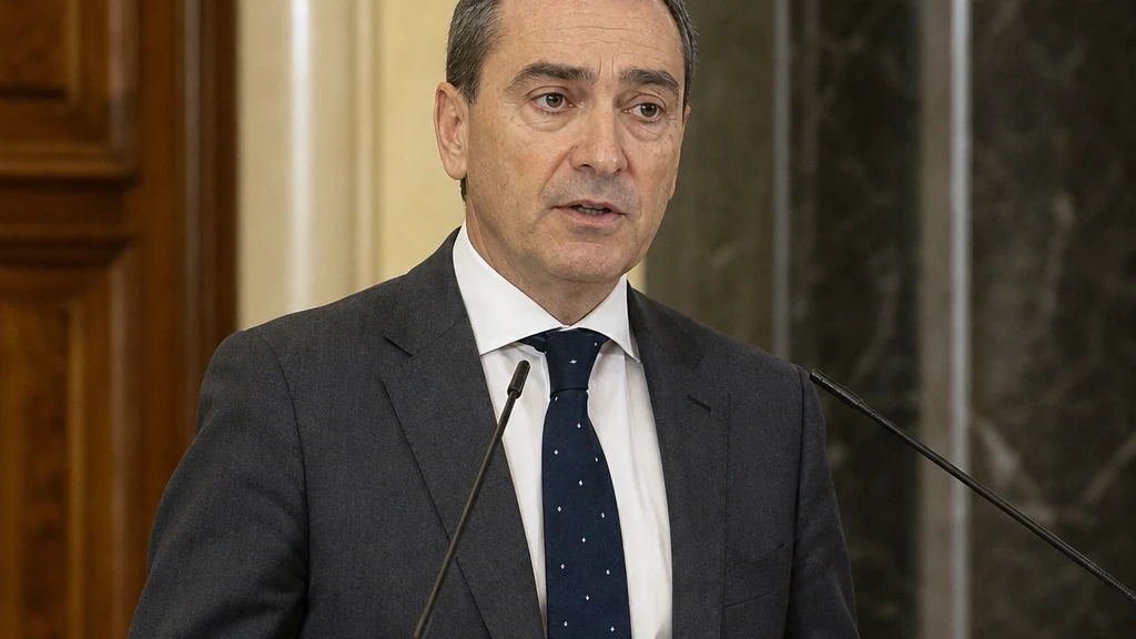 José Luis Díaz Manzanera, fiscal superior de la Región de Murcia, durante la presentación 