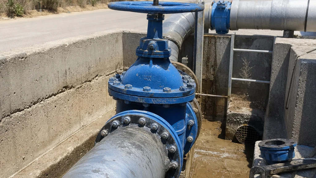 Recreación de trabajos de mantenimiento en una conducción de agua potable por el corte pro