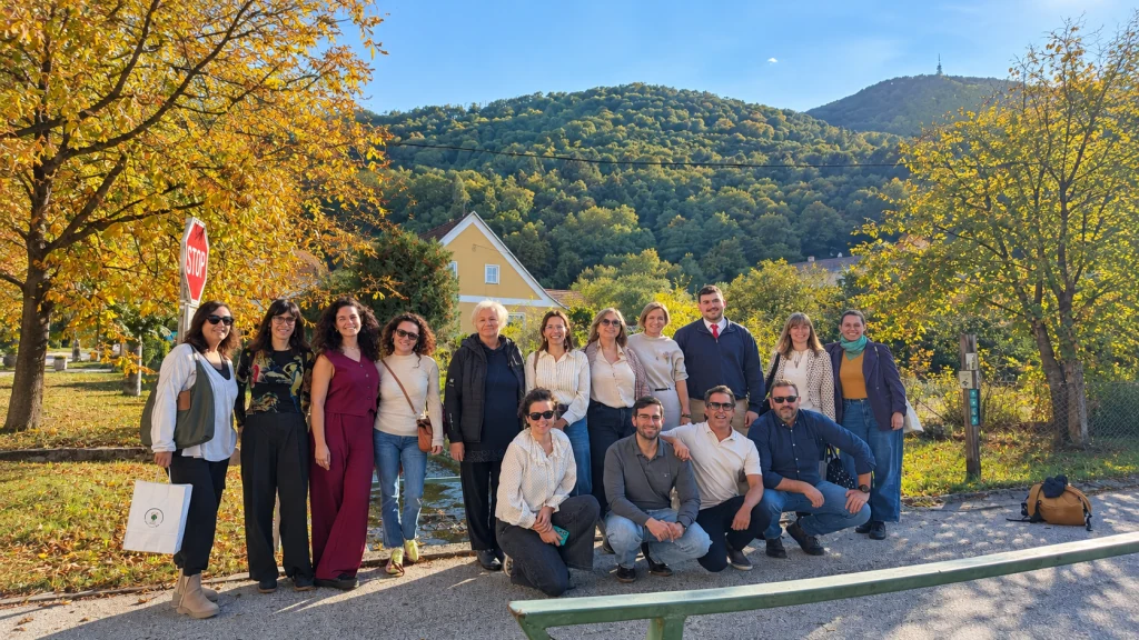 Imagen de la visita técnica de LIFE FloodProof en Eslovenia difundida por la Confederación