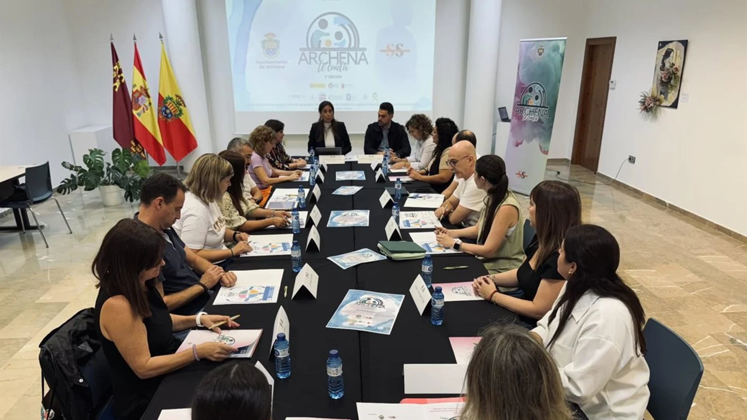 Reunión institucional del programa Archena Cuida con responsables municipales