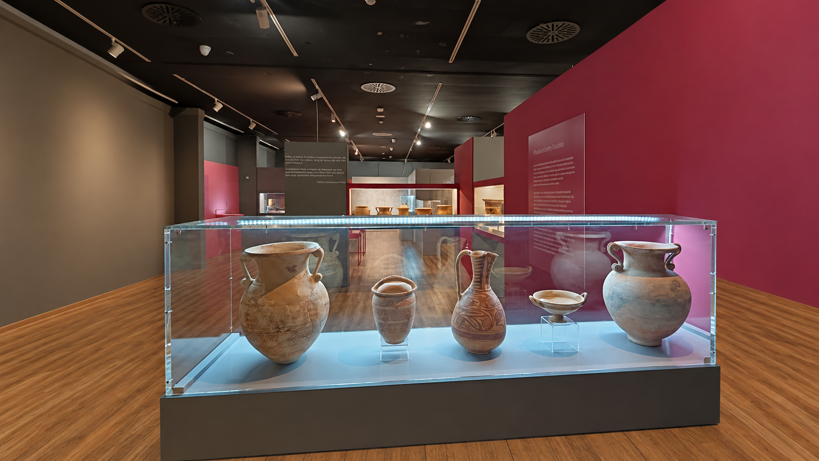 Piezas de la exposición del Museo Arqueológico de Murcia