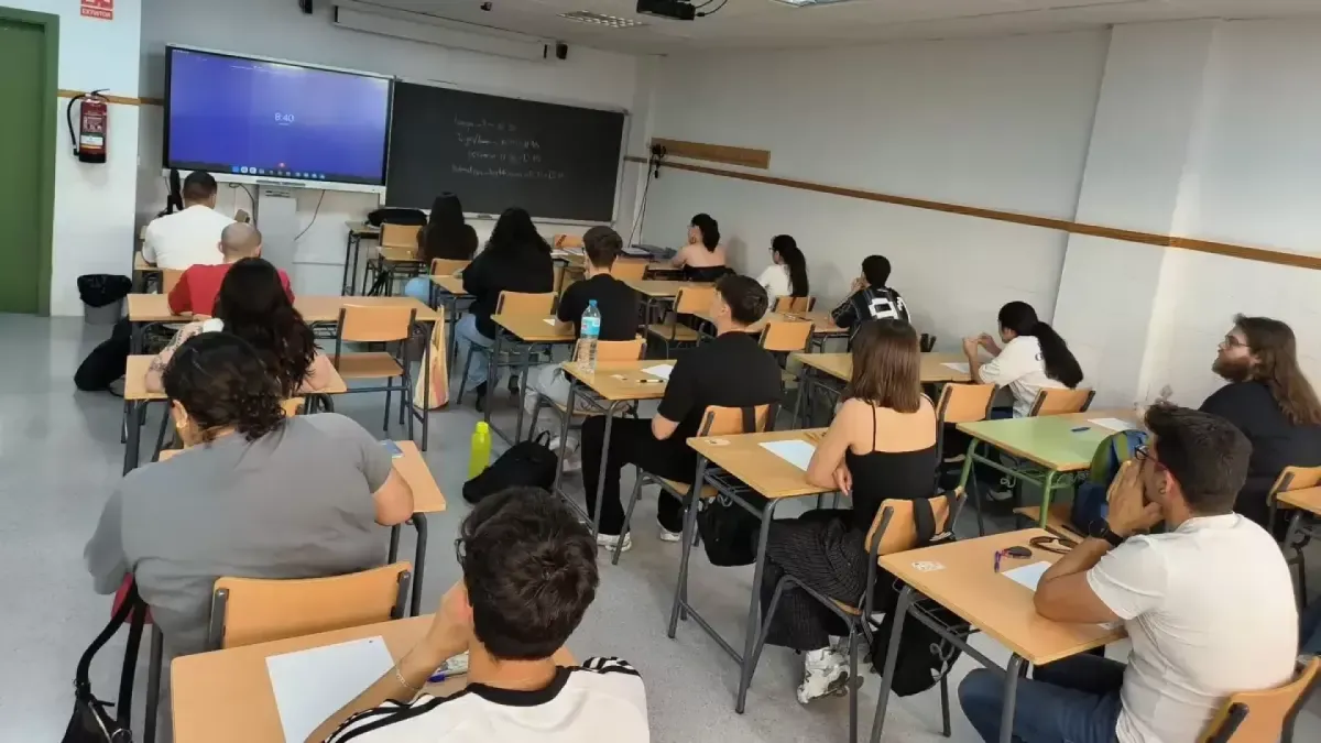 Alumnado de Formación Profesional. Imagen de archivo de CARM difundida por Onda Regional.
