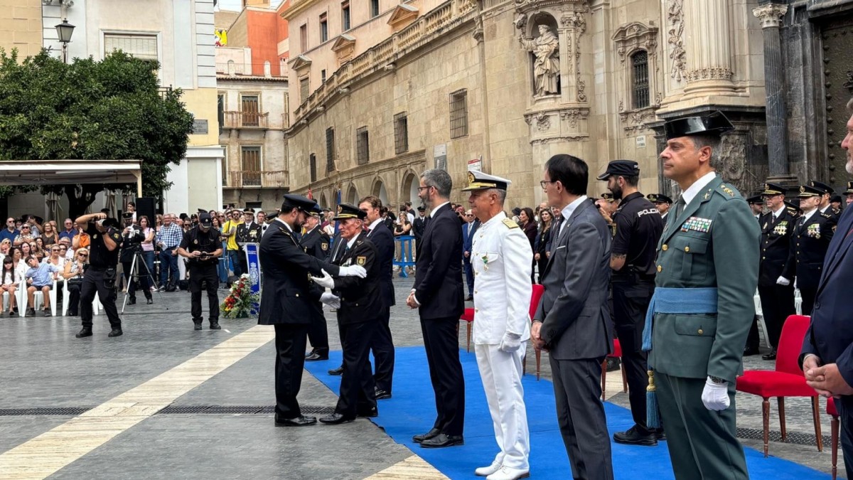 Acto de los Santos Ángeles Custodios en Murcia. Imagen difundida por Onda Regional.