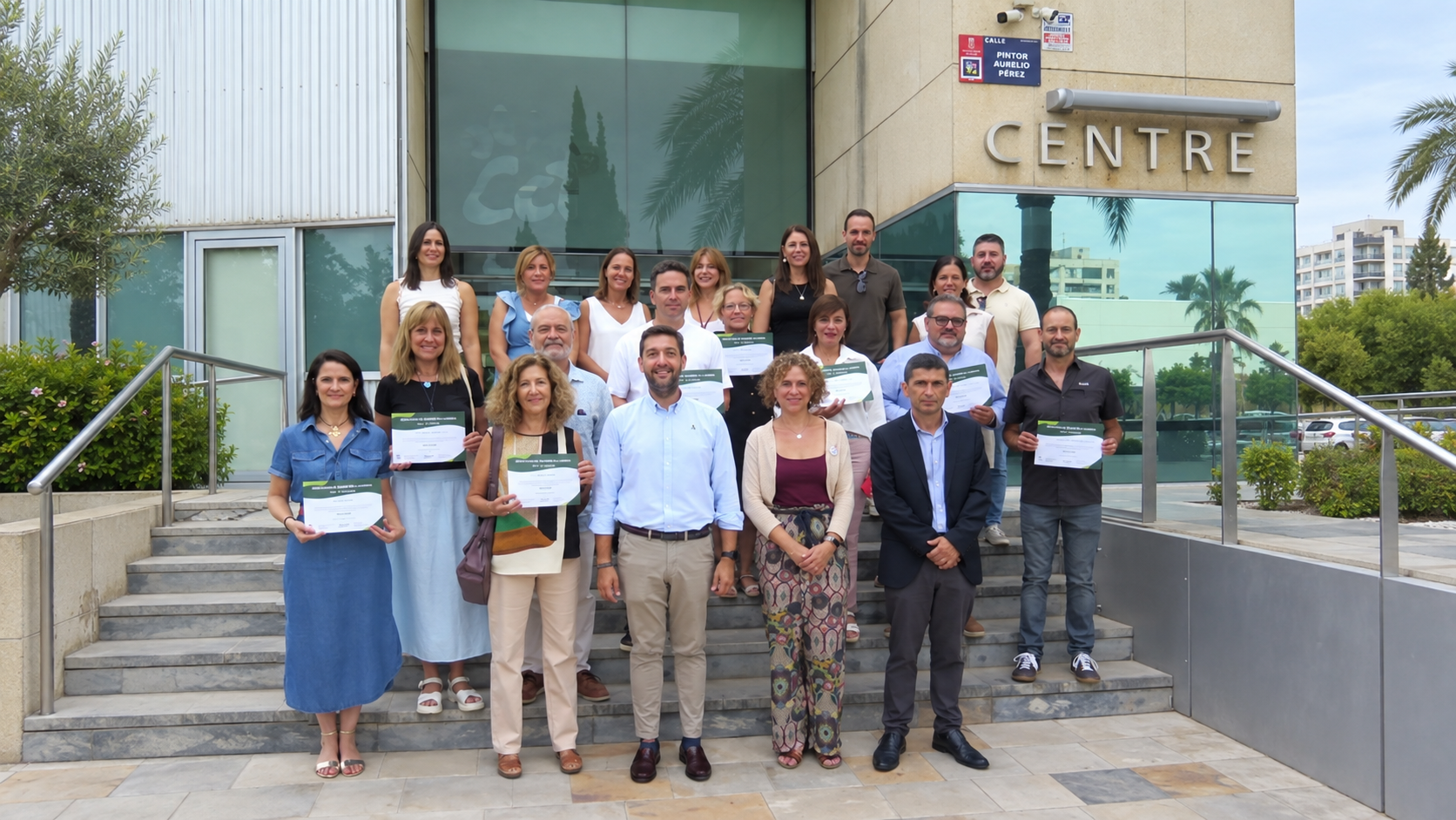 Entrega de certificaciones a las empresas del Valle de Ricote