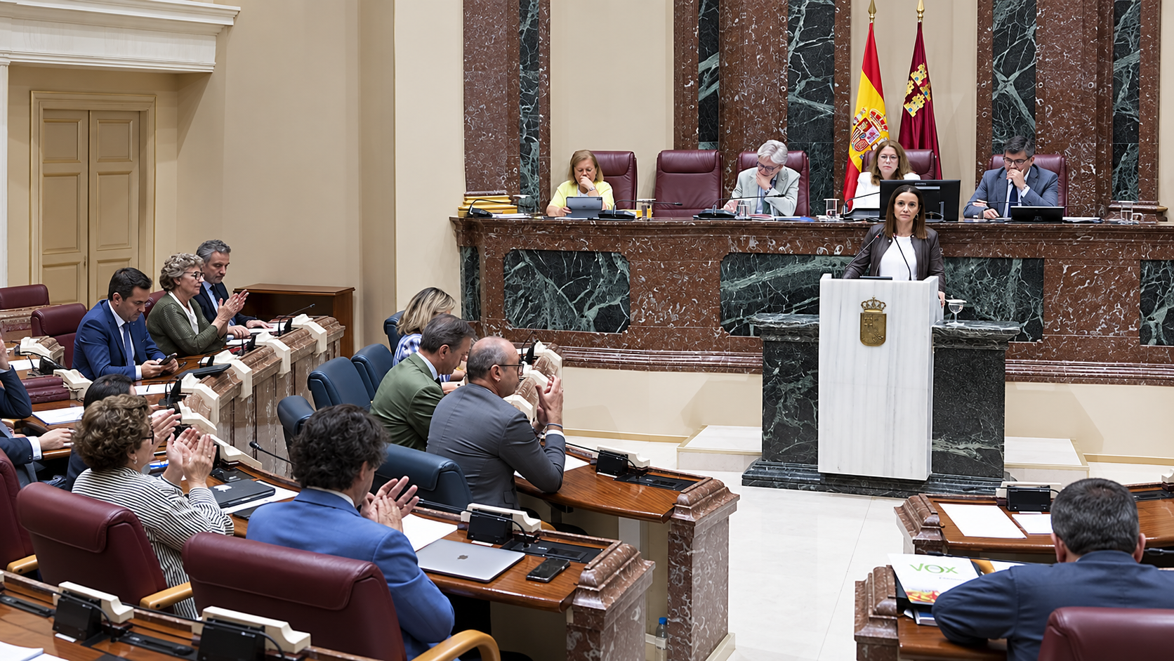 Isabel Ayala en la Asamblea Regional, en una imagen de archivo