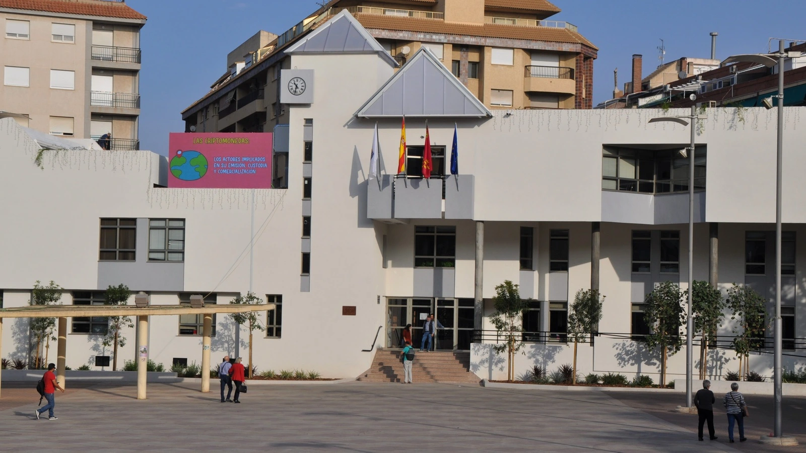 Fachada del Ayuntamiento de Molina de Segura, en una fotografía de archivo.