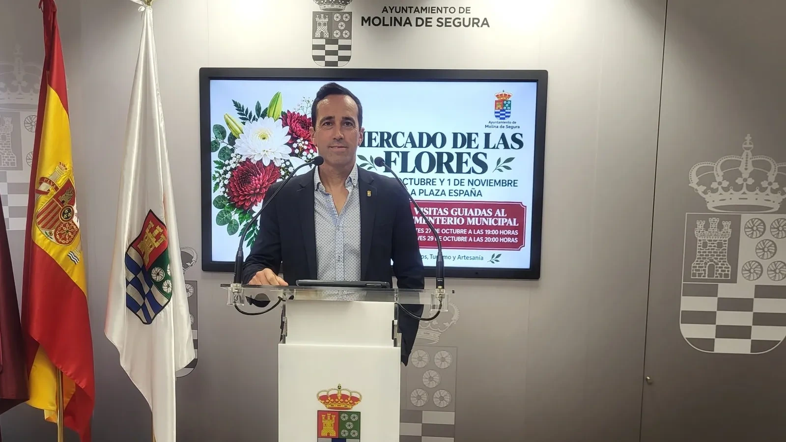 Presentación del Mercado de las Flores 2026 en el Ayuntamiento de Molina de Segura.