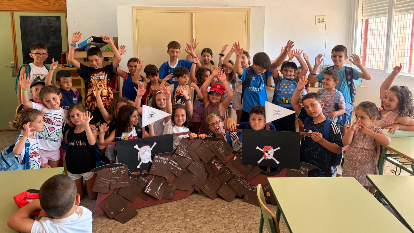 Niños participantes en una actividad de la escuela de verano Corresponsables de Ricote, en una fotografía de archivo de julio de 2026