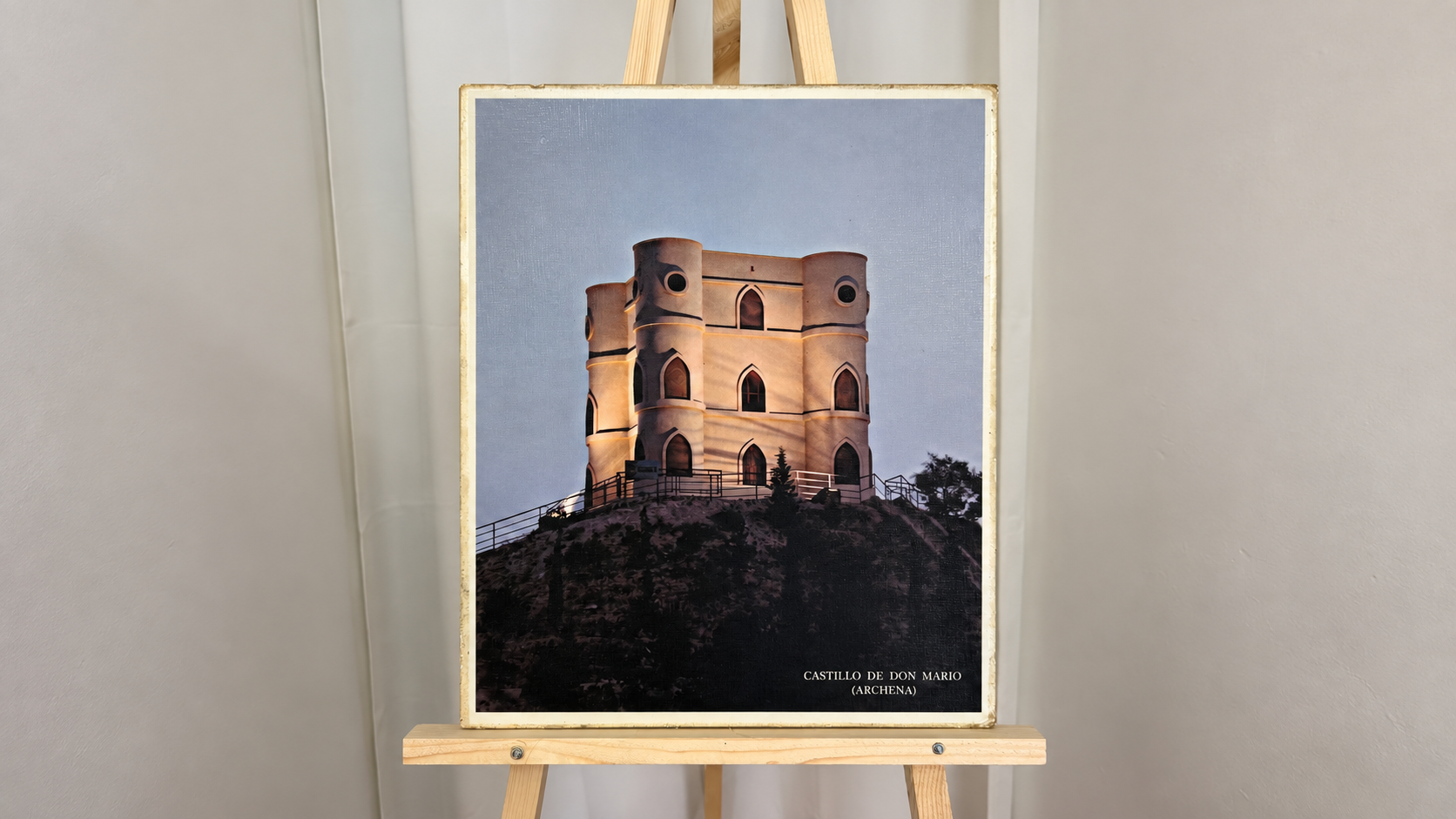 Fotografía enmarcada del Castillo de Don Mario, en Archena