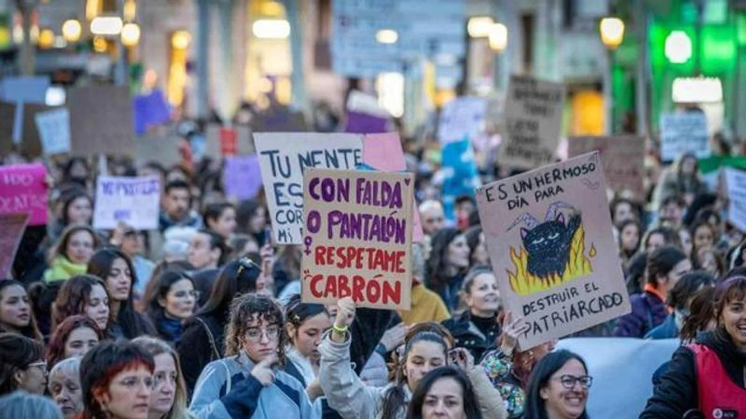 Manifestación contra la violencia de género y las agresiones sexuales