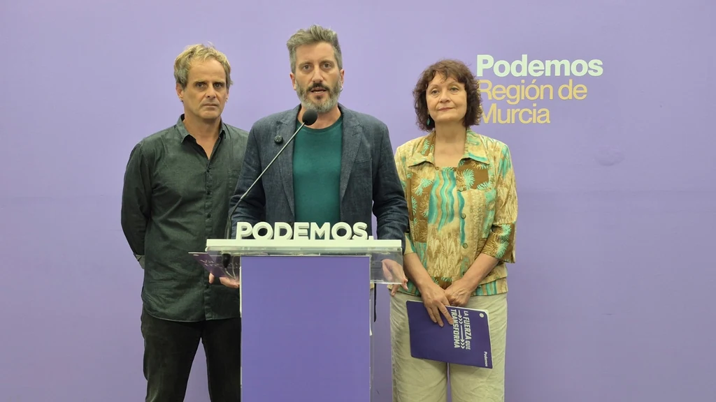 Víctor Egío durante una imagen difundida por Podemos Murcia