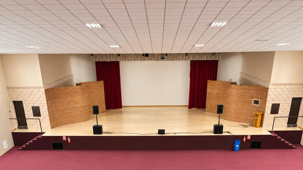 Interior del auditorio donde se celebrará el concierto.